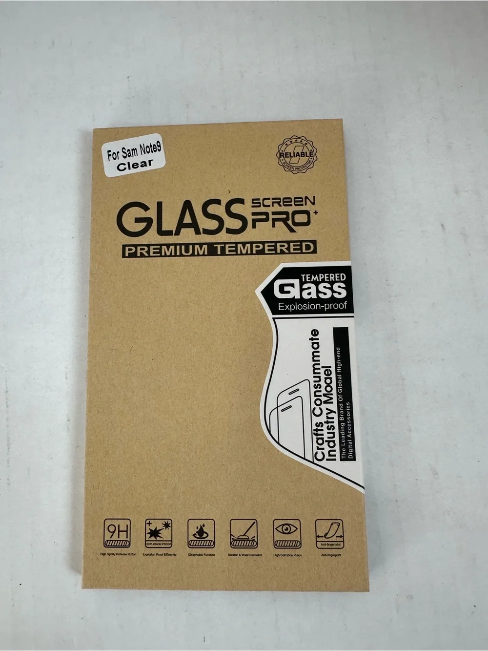 Glass Screen Pro+ Premium Tempered Screen Protector - Clear. - note 9